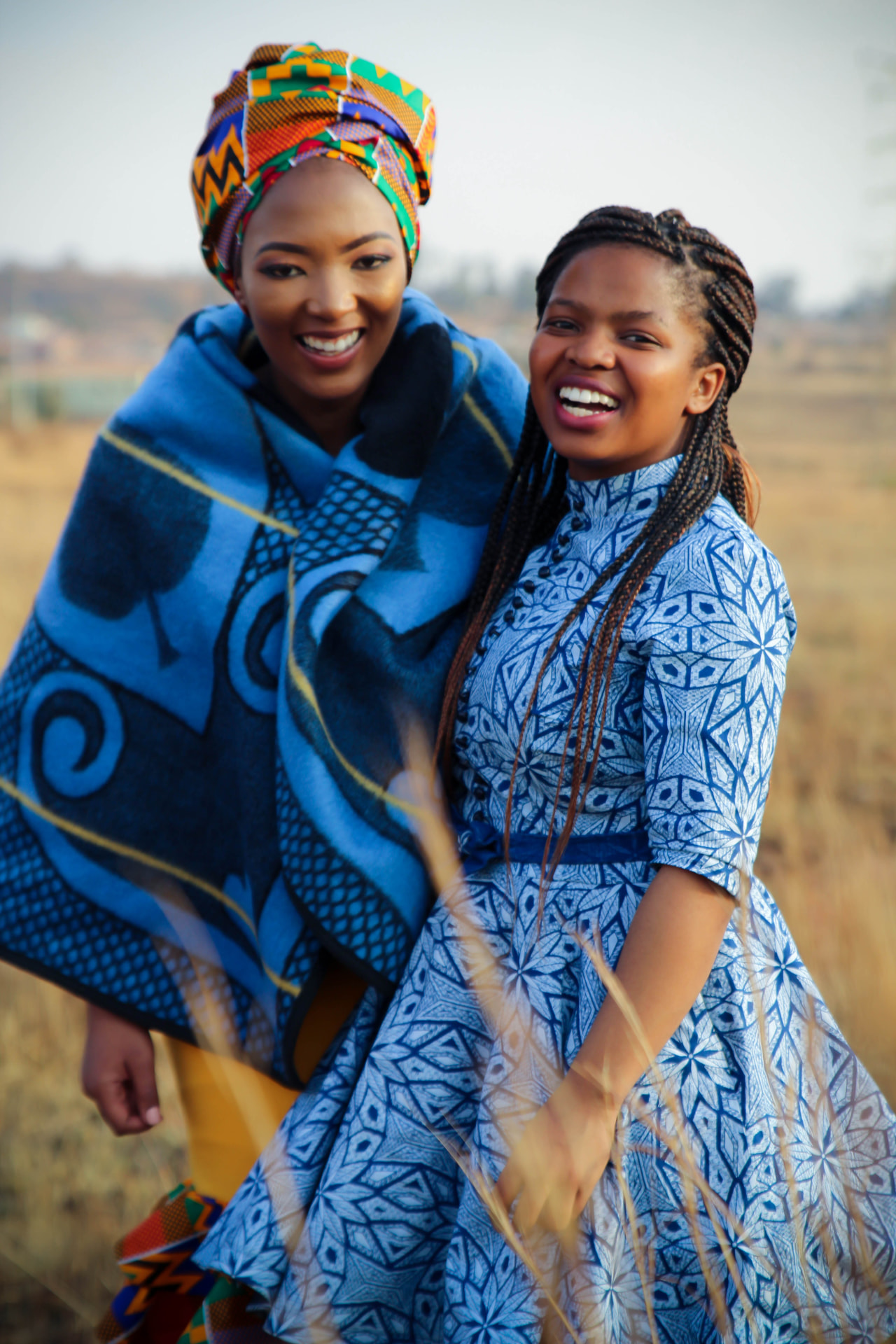Paballo and Tshepiso, founders of Phehello Foundation
